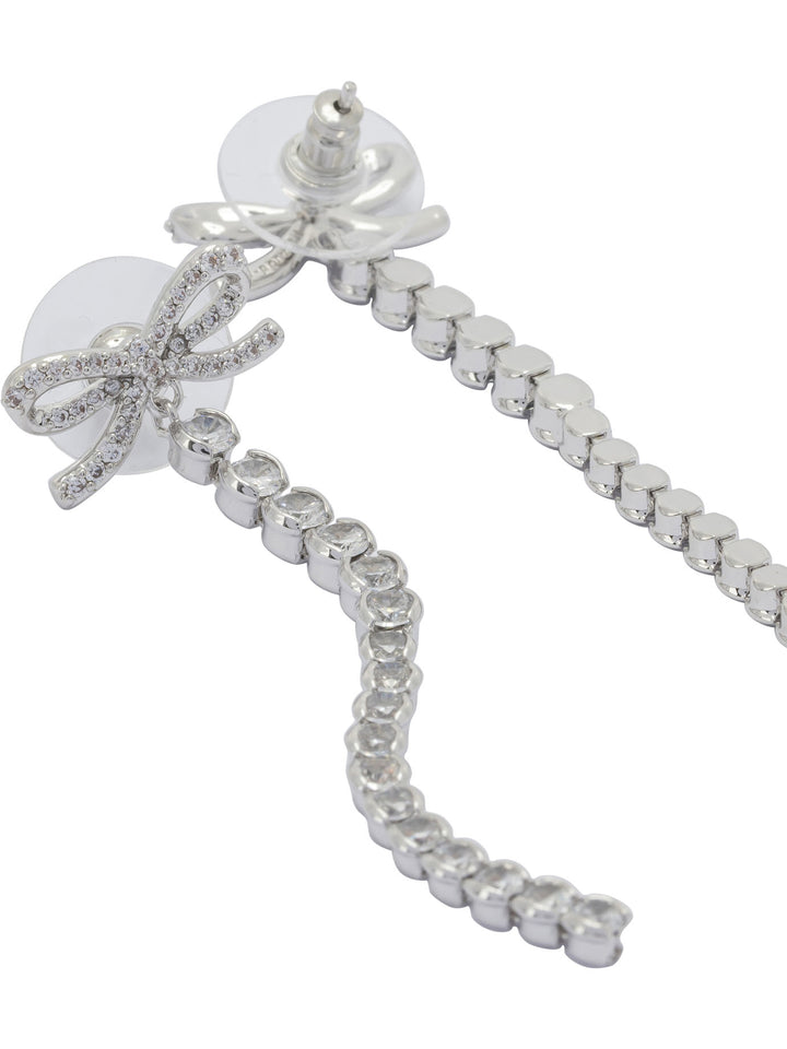 Self-Portrait Bow Earrings Jewels - Silver | b4630155aac42eb84265a6495e1d9e0047fe550e