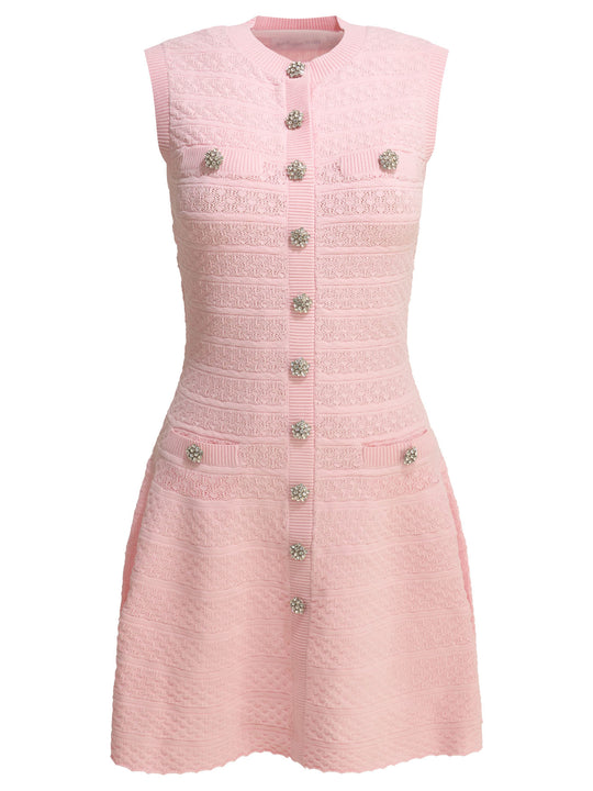 Short Flared Dress Dresses Pink