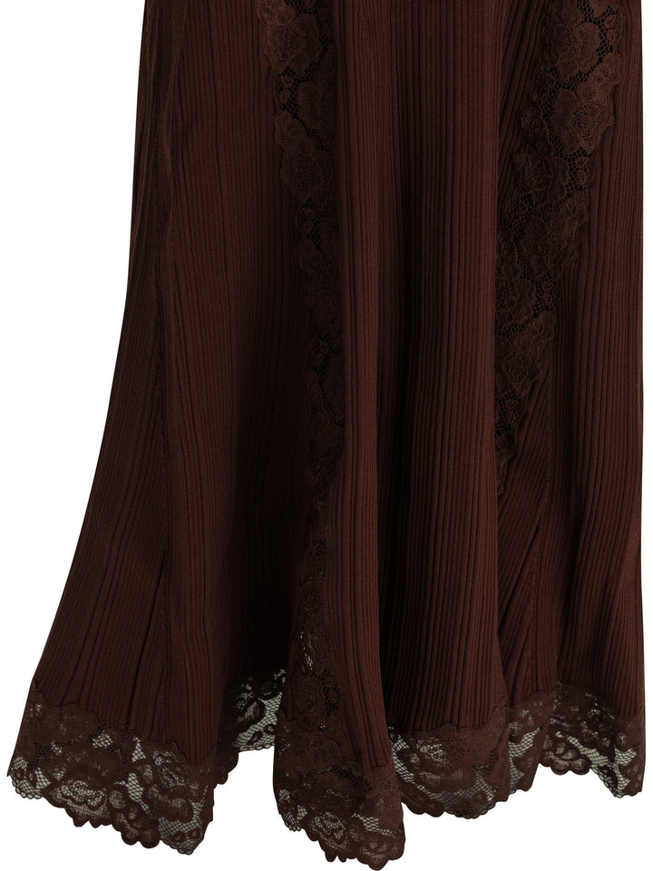Self-Portrait Midi Dress Dresses - Bordeaux | bc8fe56721a9659152f74302d15548a61bddf63a