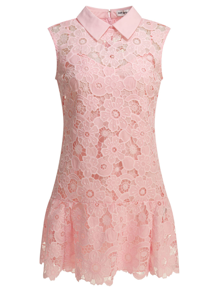 Self-Portrait Short A-Line Dress Dresses - Pink | fb01883ef29e29d678c38369dd71042547f335ee