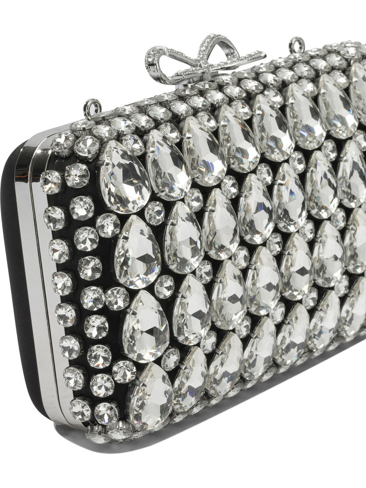 Self-Portrait Clutch With Crystals Clutches - Black | 91732458a597768c6ceaa82de4cdc22f6d85a161