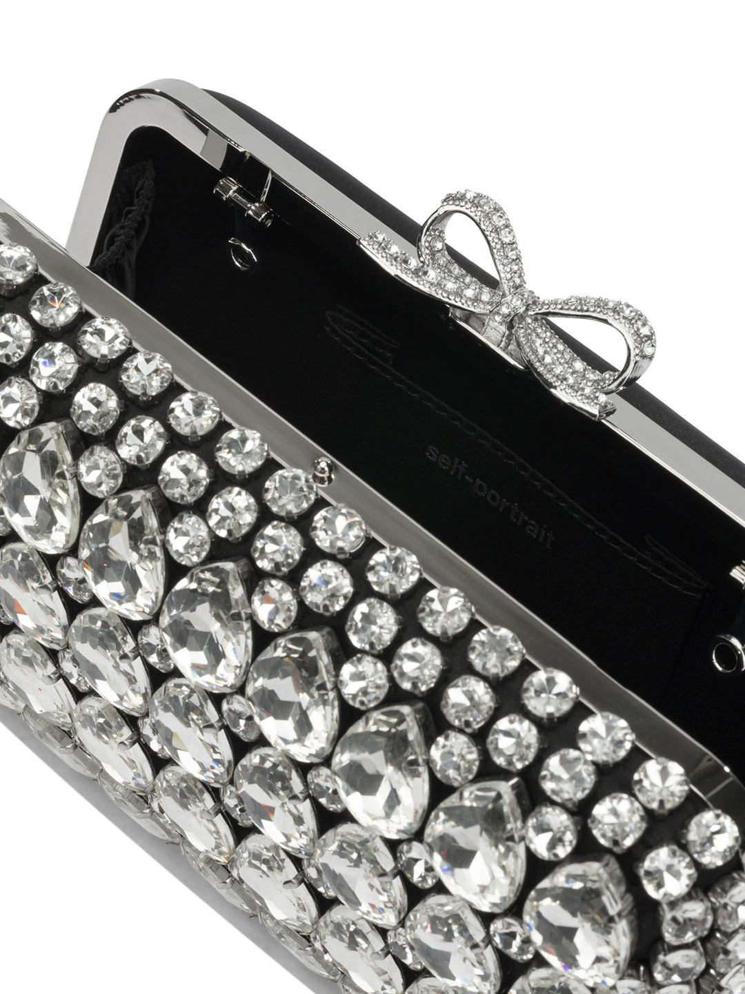 Self-Portrait Clutch With Crystals Clutches - Black | 9906325aaeb524f1828903053f8d926c575809dc