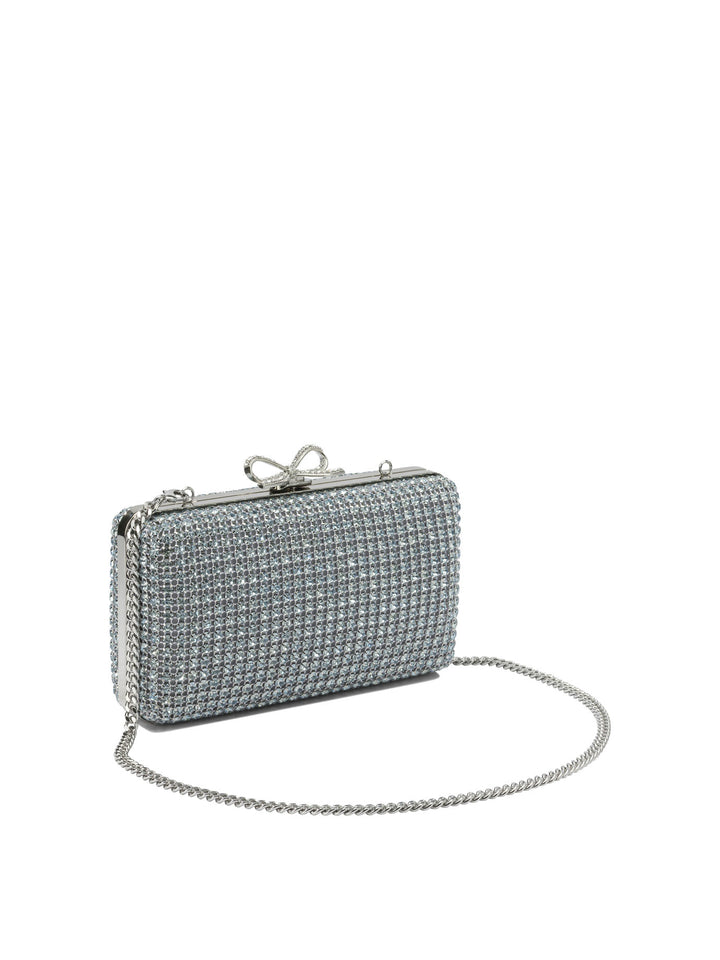 Self-Portrait Clutch With Crystals Clutches - Light blue | beb28172da2fabbea4d3e7c12387b4e301d796bb