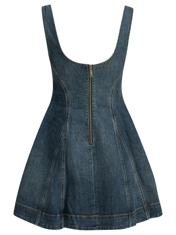 Self-Portrait Short Flared Dress Dresses - Blue | 45b17d8cbdaff26441c5bf3c4cc0ce163a6ba6cd