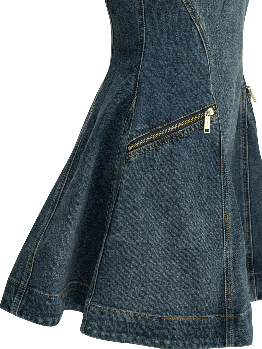 Self-Portrait Short Flared Dress Dresses - Blue | a0550a845ff54dfd231fa079730783d9047e039e