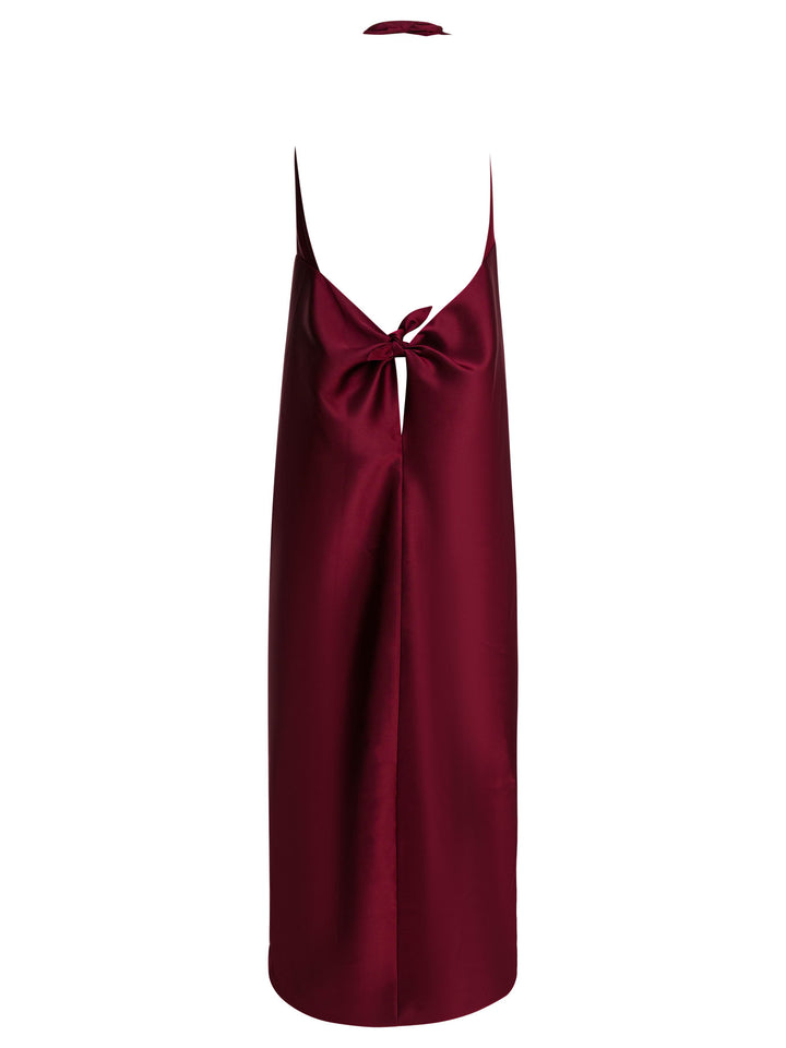 Semper Flared Dress With American Neckline Dresses - Red | 16bbe08007122b40d6e3d269c29ac5271355615d