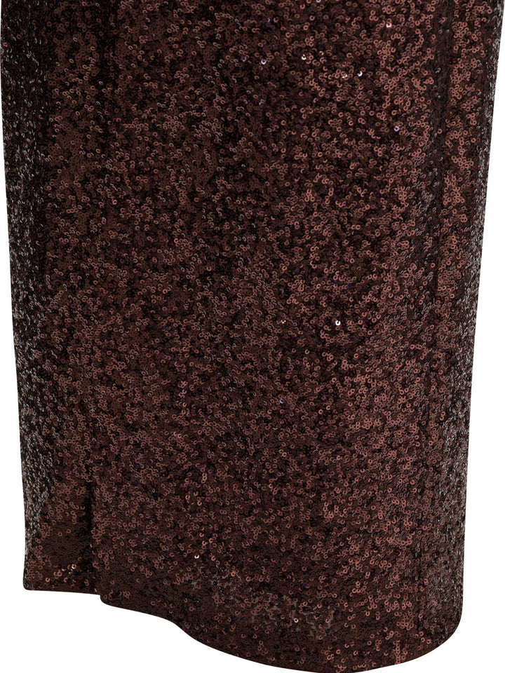 Semper Sequined Midi Skirt Skirts - Brown | eafb8edc5f54866538c37d80f53d2da365e0d884