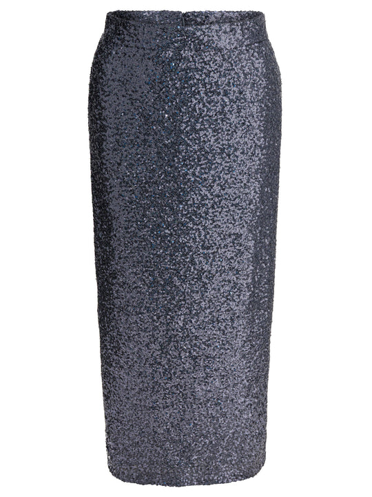 Sequined Midi Skirt Skirts Grey