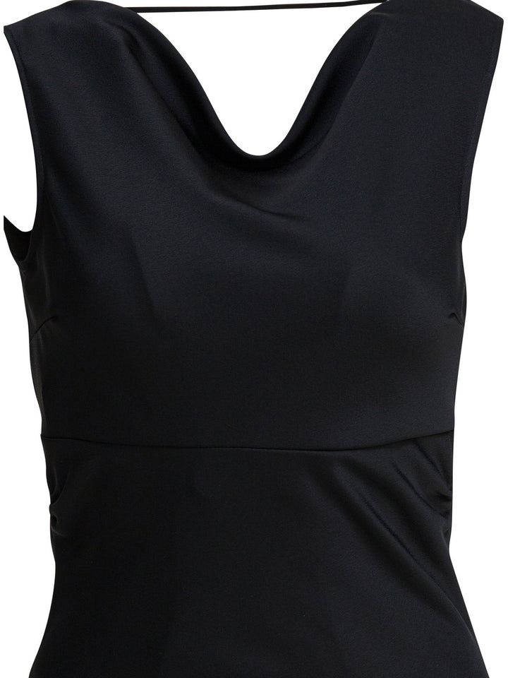 Semper Long And Flared Dress Dresses - Black | 6168acf13df0b280516630d55bf554ee2c128b91