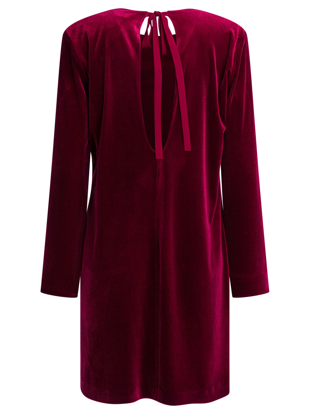 Semper Short Velvet Dress Dresses - Bordeaux | adec77751dbdf7c38ae861146987e2d20d9da255