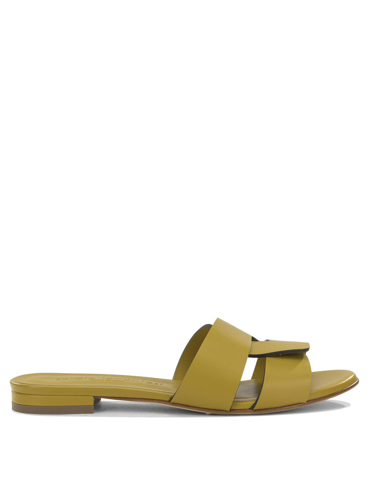 Sergio Levantesi Aria Sandals - Yellow | 6b058caffff238bba19b1181b9367cf828cb8ad1