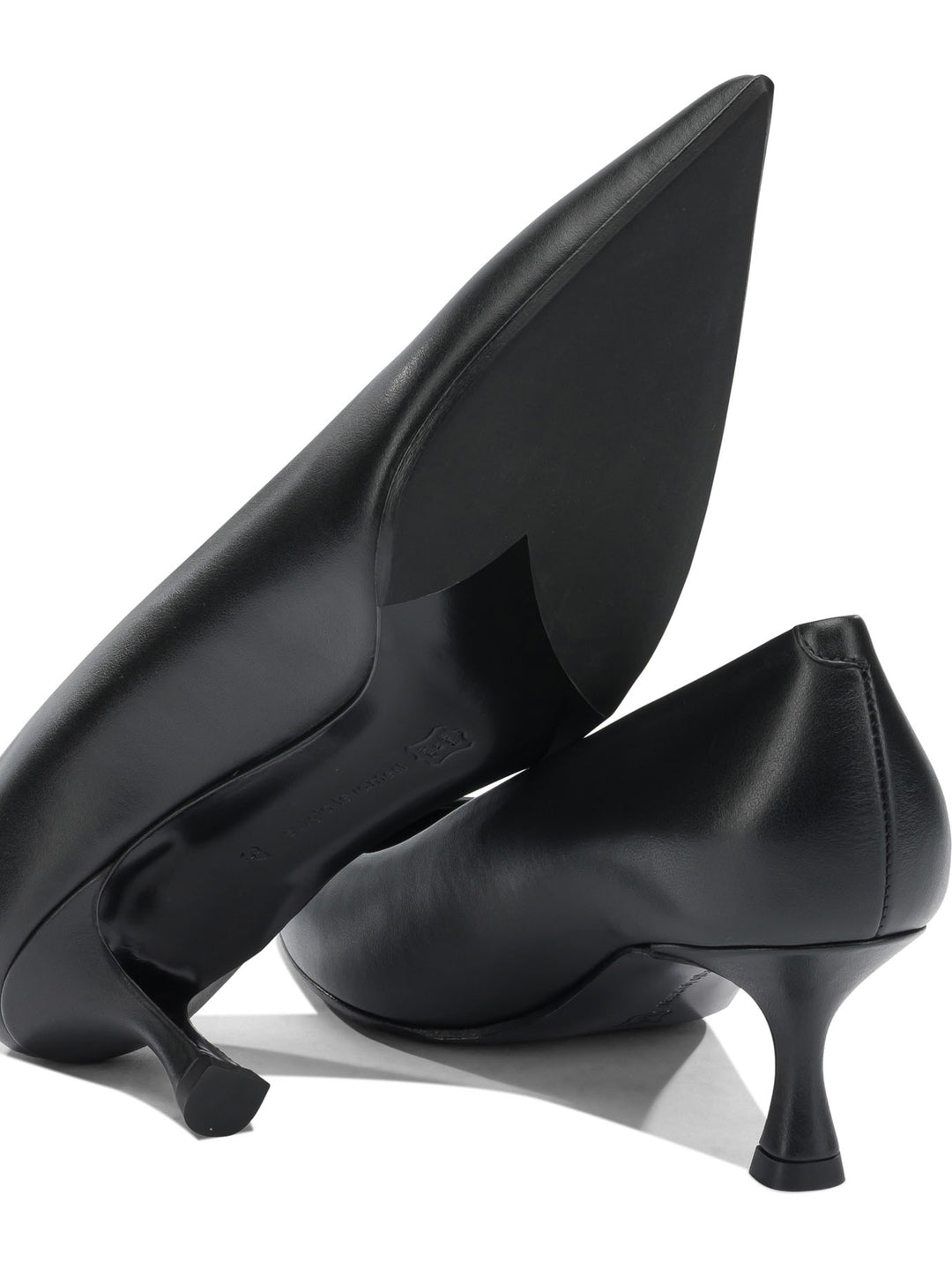Sergio Levantesi 60mm Leather Pumps Heeled shoes - Black | 9800fdcca223ed21f056b0d3147fde403c5b14d7