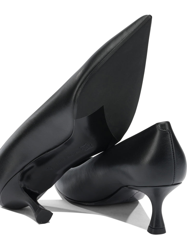 Sergio Levantesi 60mm Leather Pumps Heeled shoes - Black | 9800fdcca223ed21f056b0d3147fde403c5b14d7
