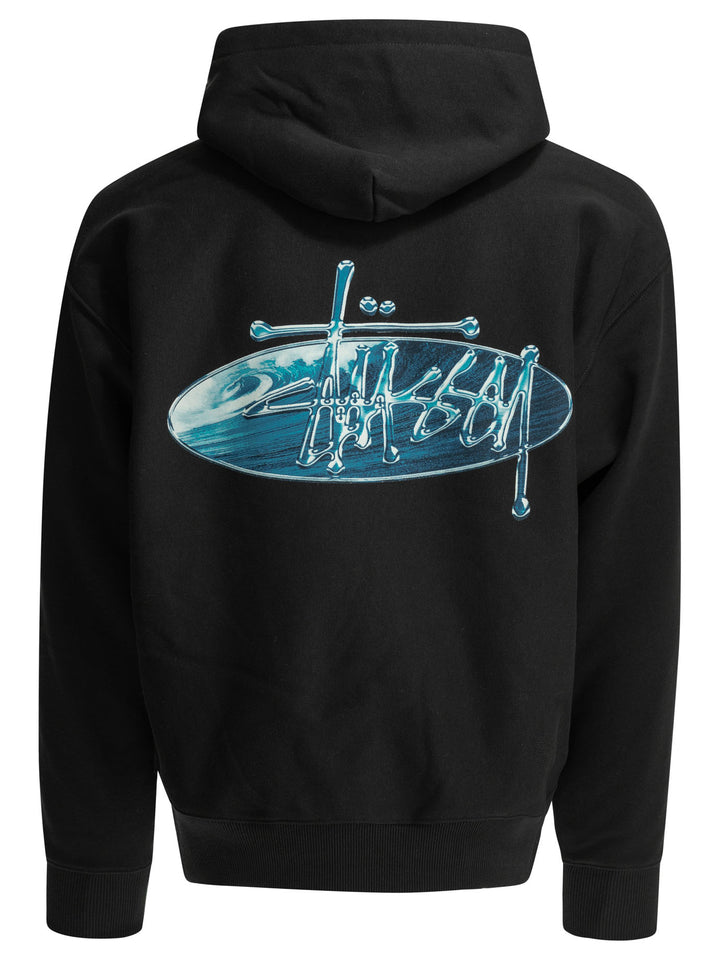 StüSsy  Sweatshirts - Black | 0ed3496343f241200d7b98d59275ccb21b6aeee2