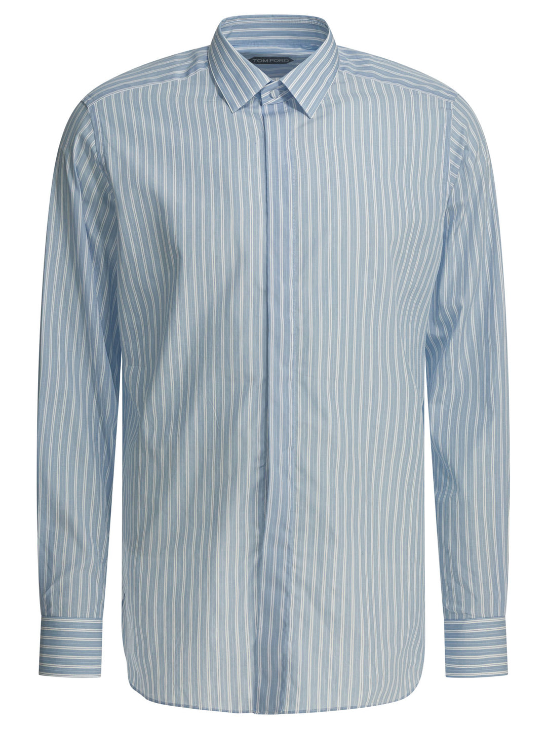 Tom Ford Twill Stripe Shirts - Light blue | dd23949b2db3e287f092f7c86410f5d8ce835538