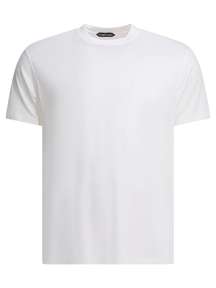 Tom Ford Lyocell And Cotton T-Shirt T-shirts - White | cbfbe6f63e8c2d95aee4163e13959f05ca7609a0