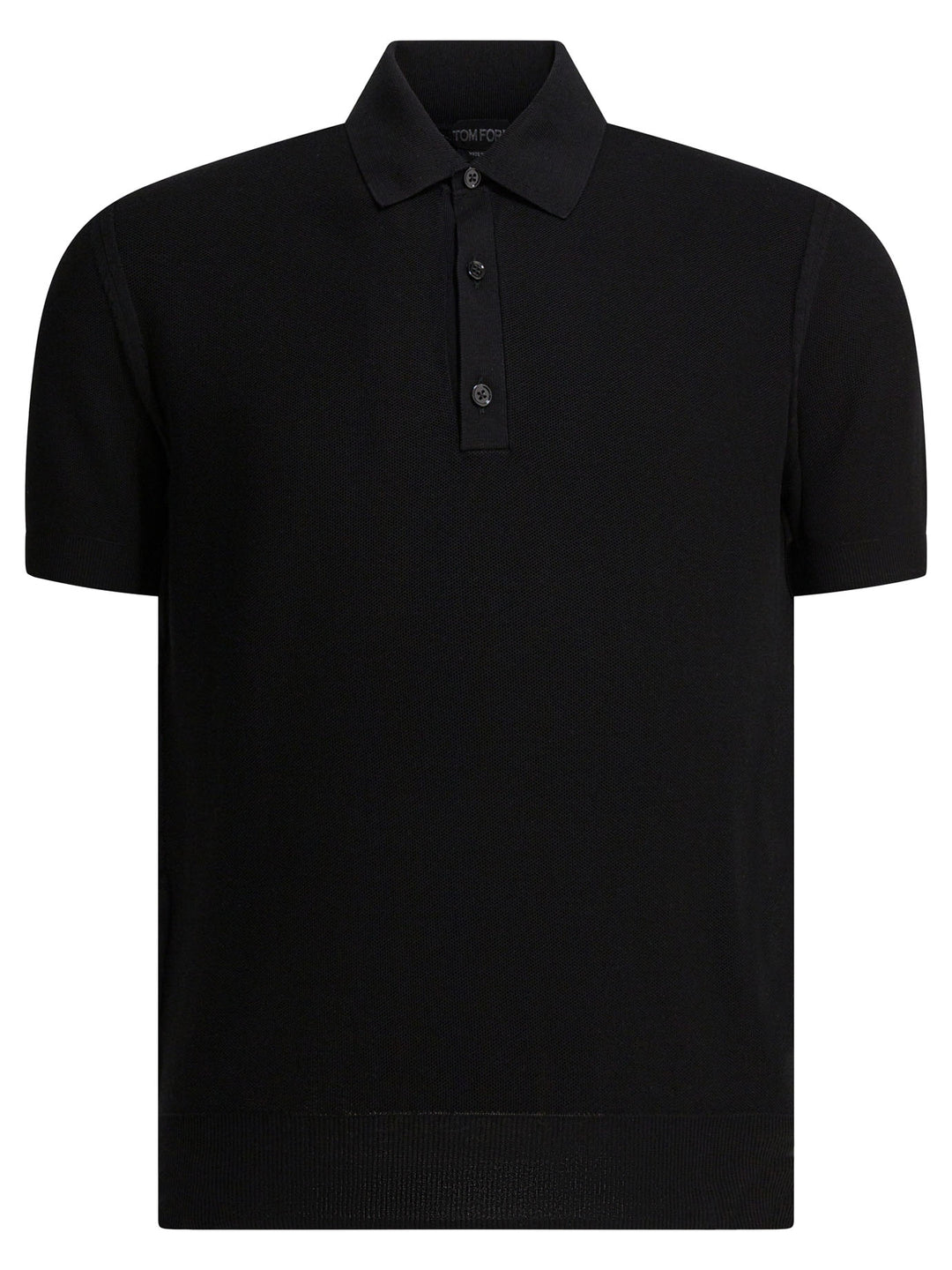 Tom Ford Silk And Cotton Pique Polo Shirt Polo shirts - Black | 104722e89590bc8c412d6a666b5299df0fec13b3