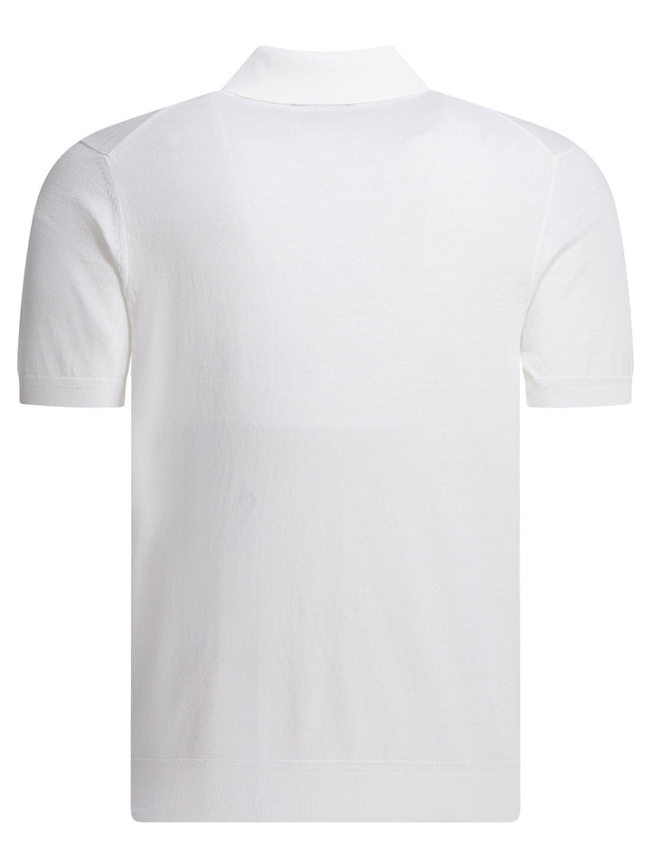 Tom Ford Cotton Knit Polo Shirt Polo shirts - White | 8814c8f851fd3833045ddb82294f055295fbda2c