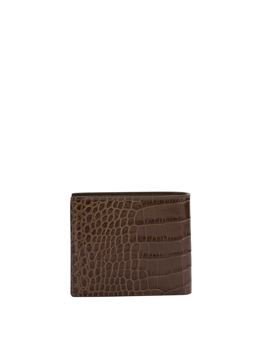Tom Ford Crocodile Print Leather Wallet Wallets & Card holders - Brown | 0b89ee53fe01f79a7433f325d6fd31d751780f3f