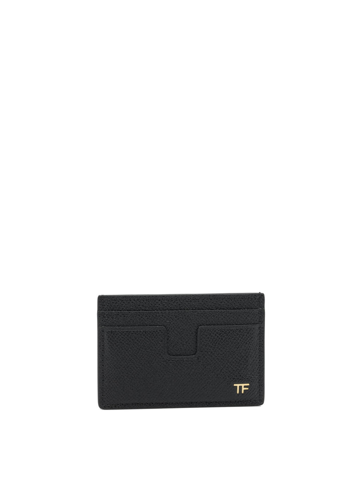 Tom Ford Small Grain Leather Card Holder Wallets & Card holders - Black | 8856d1d919178895811254504e9c583c4b7a6981