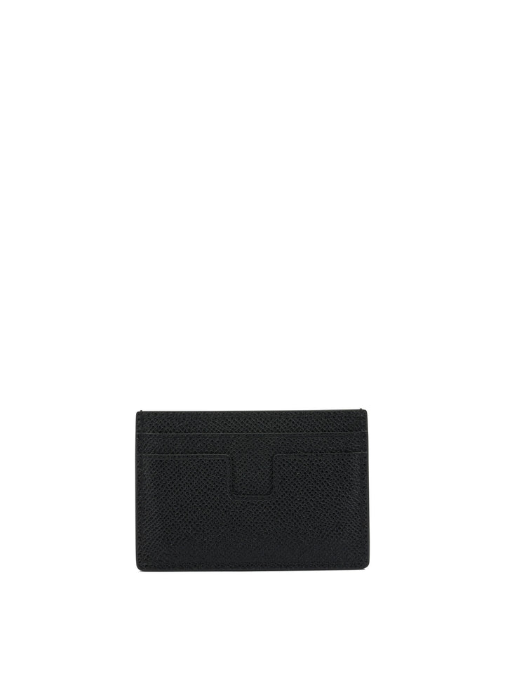 Tom Ford Small Grain Leather Card Holder Wallets & Card holders - Black | 00e4ba9eac779446c73bff260bc9a306ae5c618e