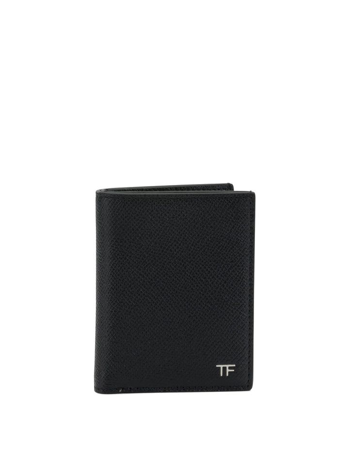 Tom Ford Small Grain Leather Folding Card Holder Wallets & Card holders - Black | 87e34127d67eca10b966eb3dad47d5dac3e6e69c