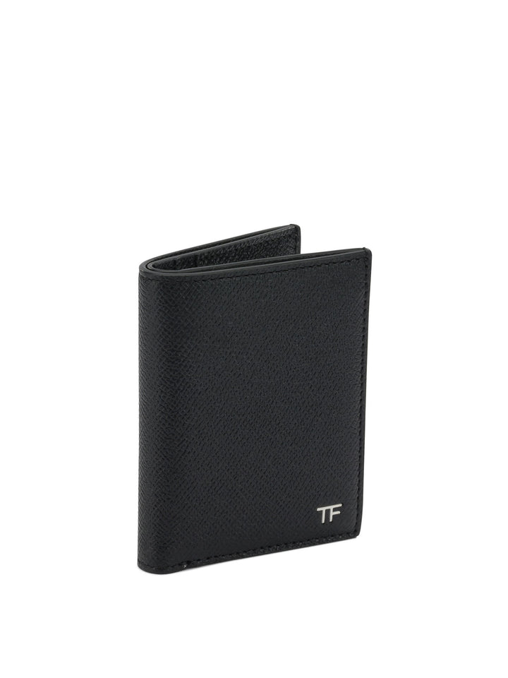 Tom Ford Small Grain Leather Folding Card Holder Wallets & Card holders - Black | 253ee5829189d16c89b0caa2037f94d5bfcd9012