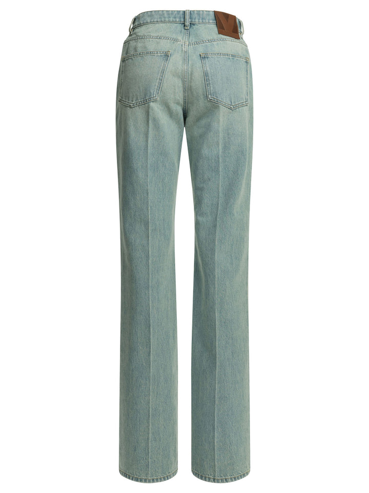 Valentino Straight-Leg Jeans - Light blue | daacb1189054a61809daa942692626703a7a52e0