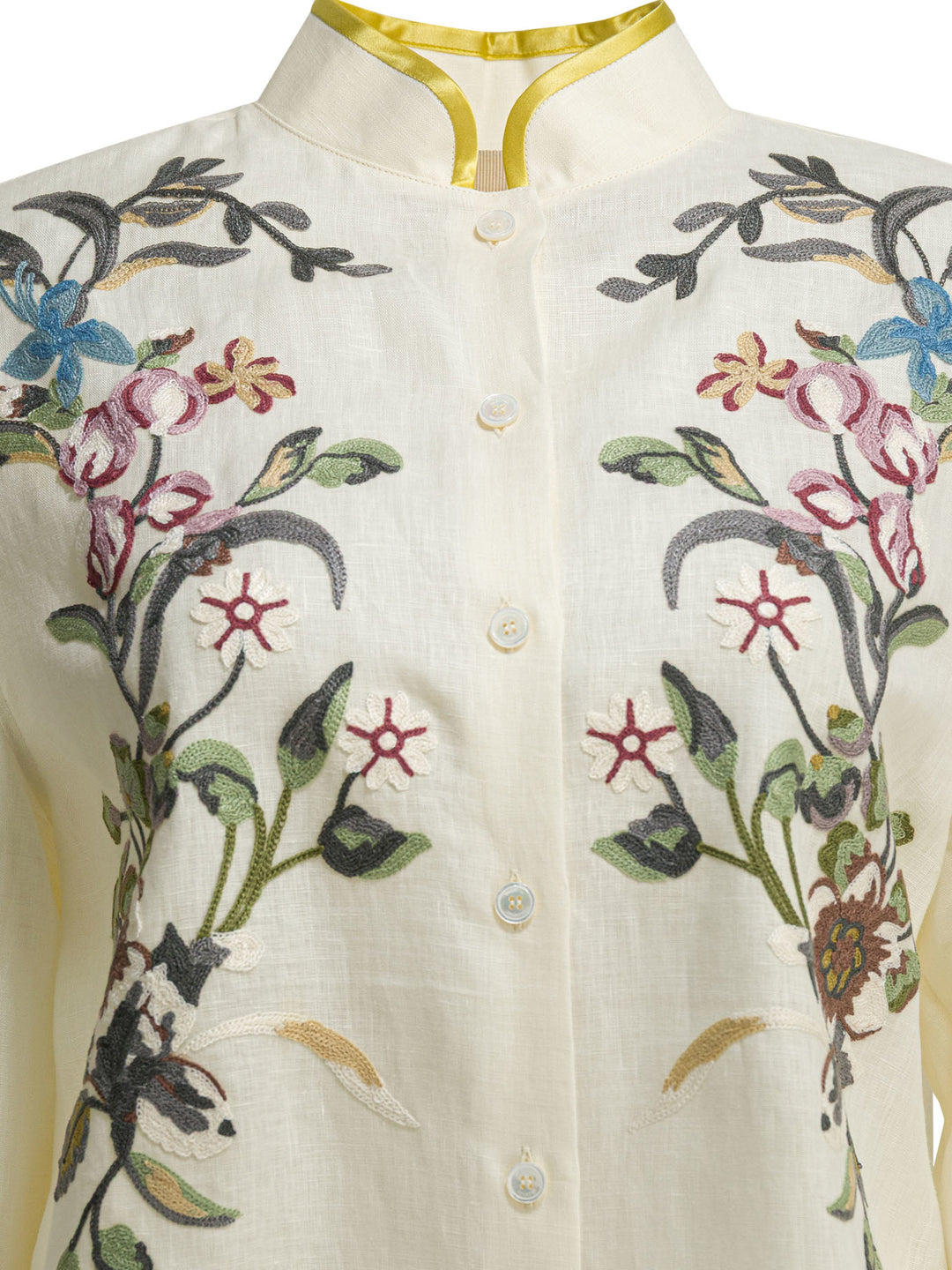 Valentino Embroidered Casual Shirt Shirts - White | 5e5c1d1c0224e9c3b5fe76cd5bc363e5bd1f547b