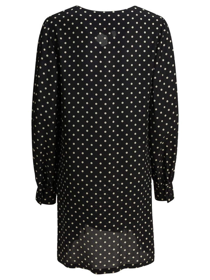 Valentino Short Flared Dress Dresses - Black | 5bbdabf8f9914464745944dcd5bbbc4e99b17bb7