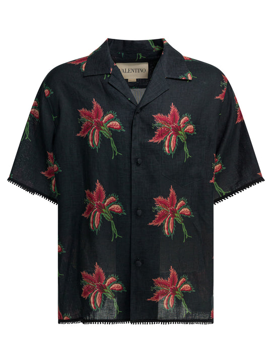 Papier Floral Shirts Black