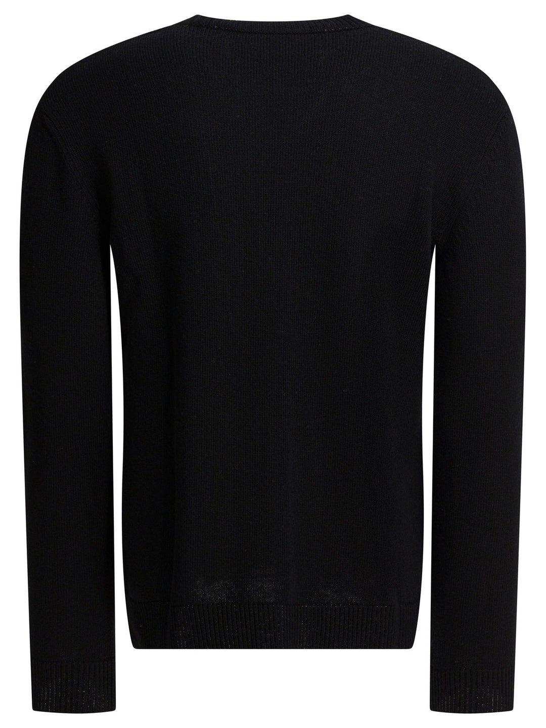 Valentino Wool Sweater With Inlaid V Knitwear - Black | 8224eef96ee86743199031330e7c58918594b5c4