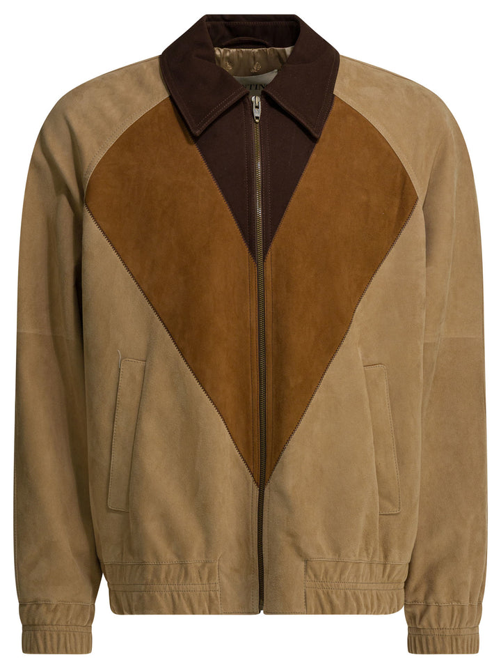 Valentino Leather Jacket Jackets and Coats - Beige | 9c154de6e801eac612b3c3e42143af7f660af1df