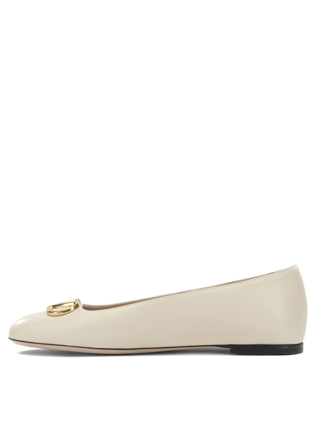 Valentino Garavani Vlogo Ballerinas - White | 5274a8c569c93f6891e038eed0b3de71ea11b4fb