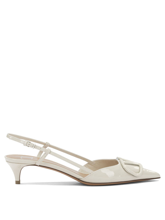 Slingback Vlogo 40mm Heeled Shoes White