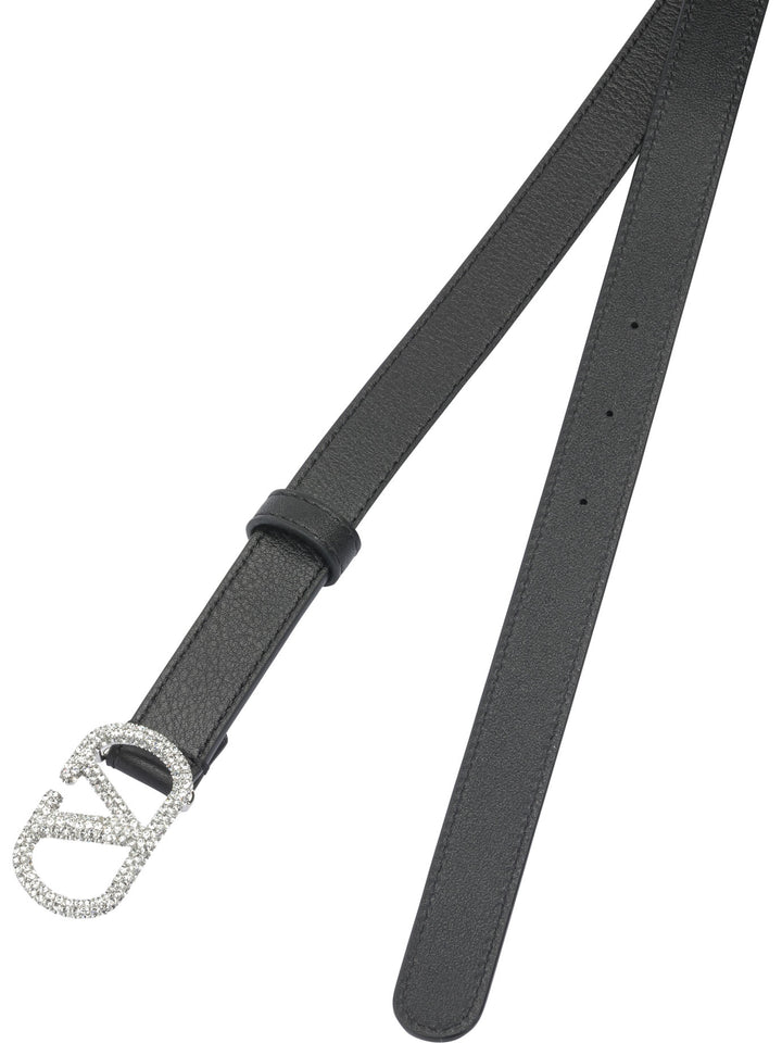 Valentino Garavani V Logo Signature Belts - Black | b9f9df59290124c9b6a73cd5be33bc632c11cede