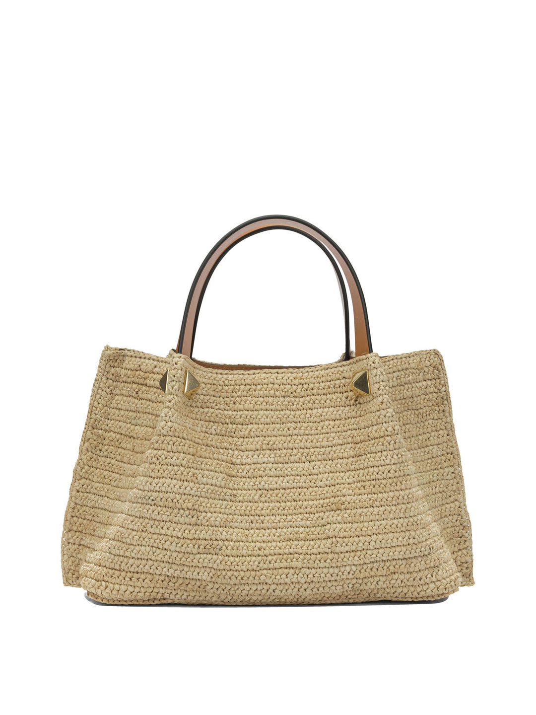 Valentino Garavani Vlogo Raffia Medium Handbag Handbags - Beige | 2b7e0cc05ec70cee43110c80e3d1177988155eba