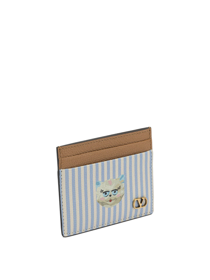 Valentino Garavani Vlogo Signature Card Holder Wallets & Card holders - Light blue | e3802290d7e88ebe4297917b95a08a652abd4145