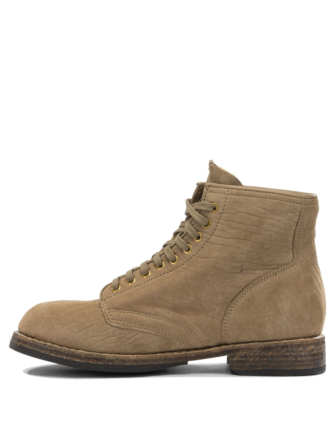 Visvim Brigadier Mid Folk Boots and Ankle Boots - Beige | a71c8937d1aa4434763cd03ddeceb3bca5fe2d26