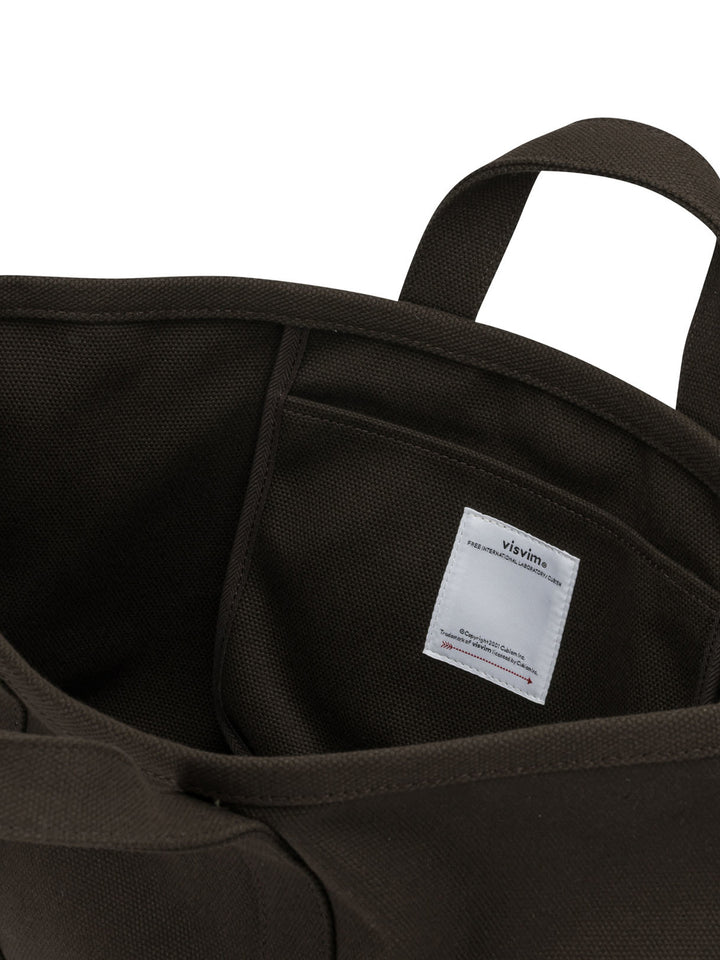 Visvim Canvas Rime Tote M Handbags - Brown | c01bd6a36dc627411ce941fe87c8f77133f29873