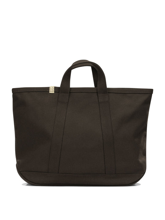 Canvas Rime Tote M Handbags Brown