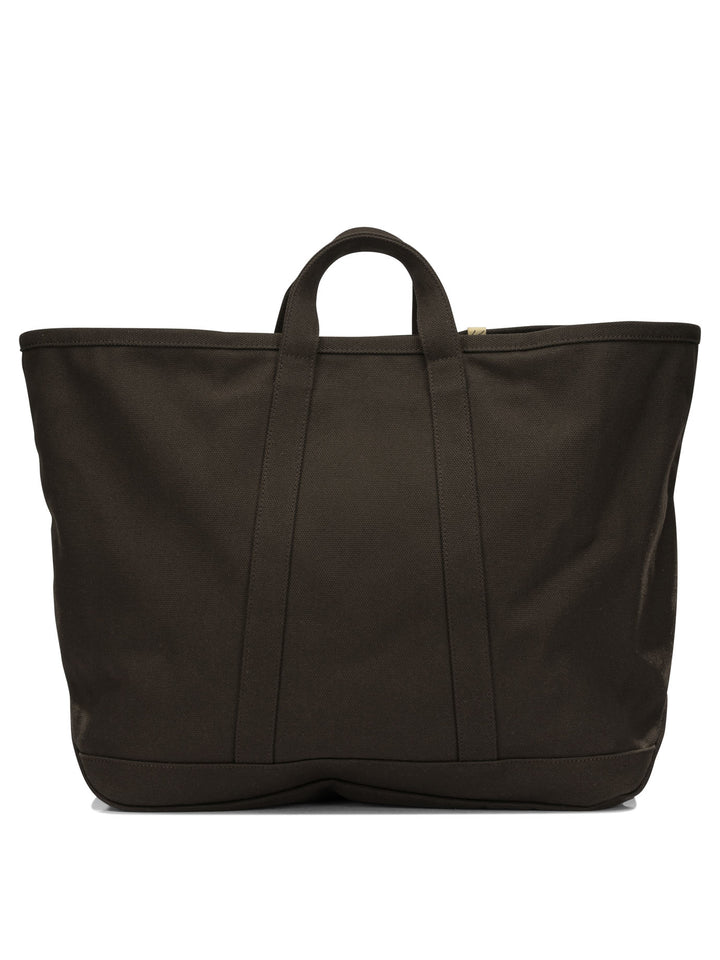 Visvim Canvas Rime Tote L Handbags - Brown | 29db04c87e3866eebddc10fdc0a2755cfed98d30