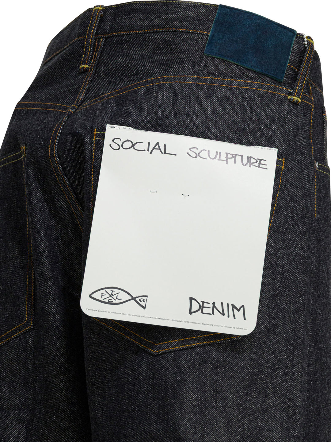 Visvim Social Sculpture 01 Wide Raw Jeans - Blue | bf789bbbcd719508269b8ed2332851fc5d1eb66e