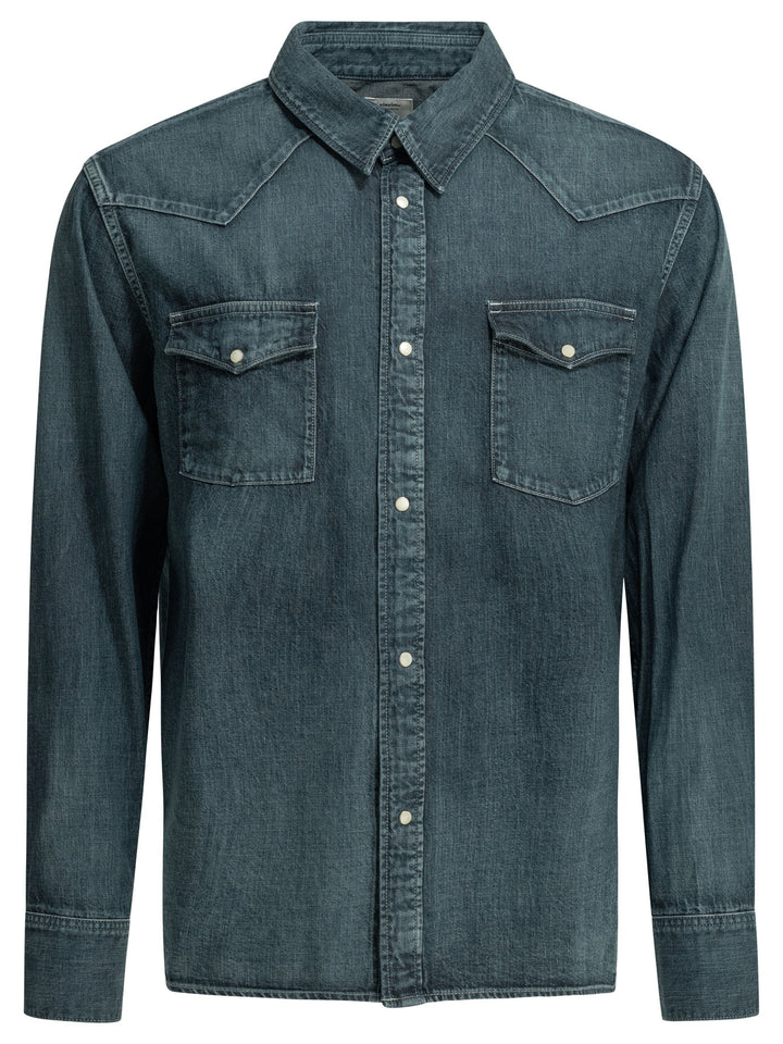 Visvim Social Sculpture Shirts - Blue | 5a384cdb006cf98fc4a8fef82f9beb609eb1b13d
