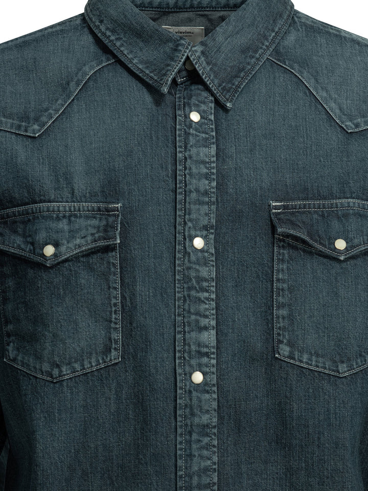 Visvim Social Sculpture Shirts - Blue | ba4cd1fd89308e5a92d766aaaf309f8a0f948635