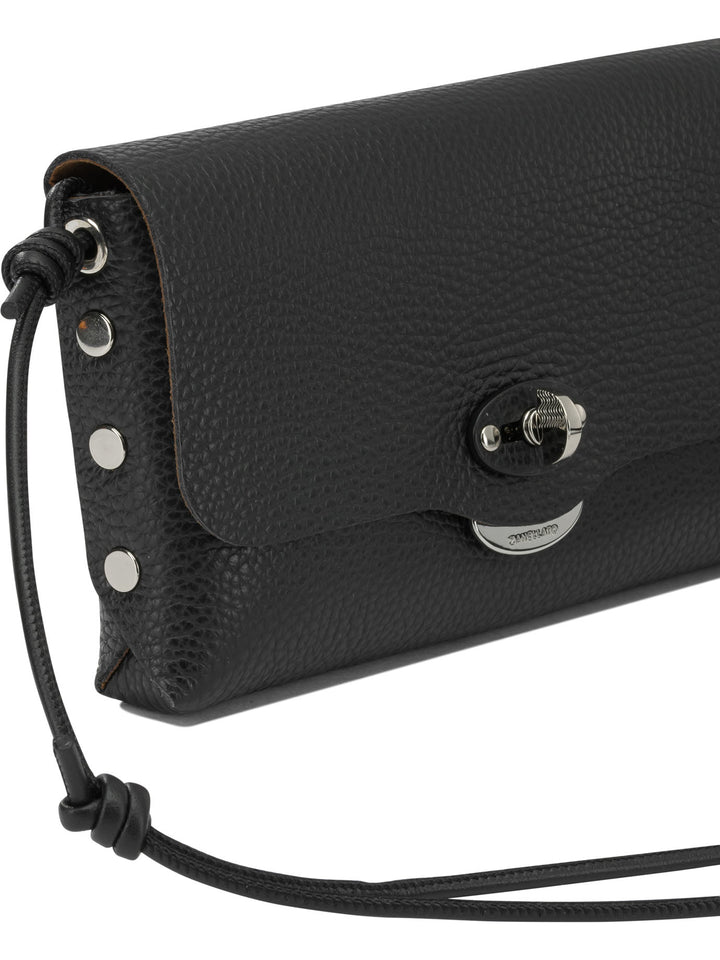 Zanellato Letter® Crossbody Bags - Black | 0da18608f492cbb788591f561c153d5a74993887