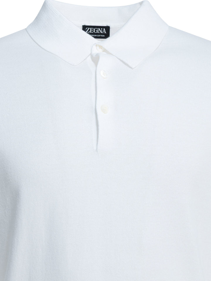 Zegna Premium Cotton Polo shirts - White | b33338e063f95b67a4e5189de50d0233e998464e