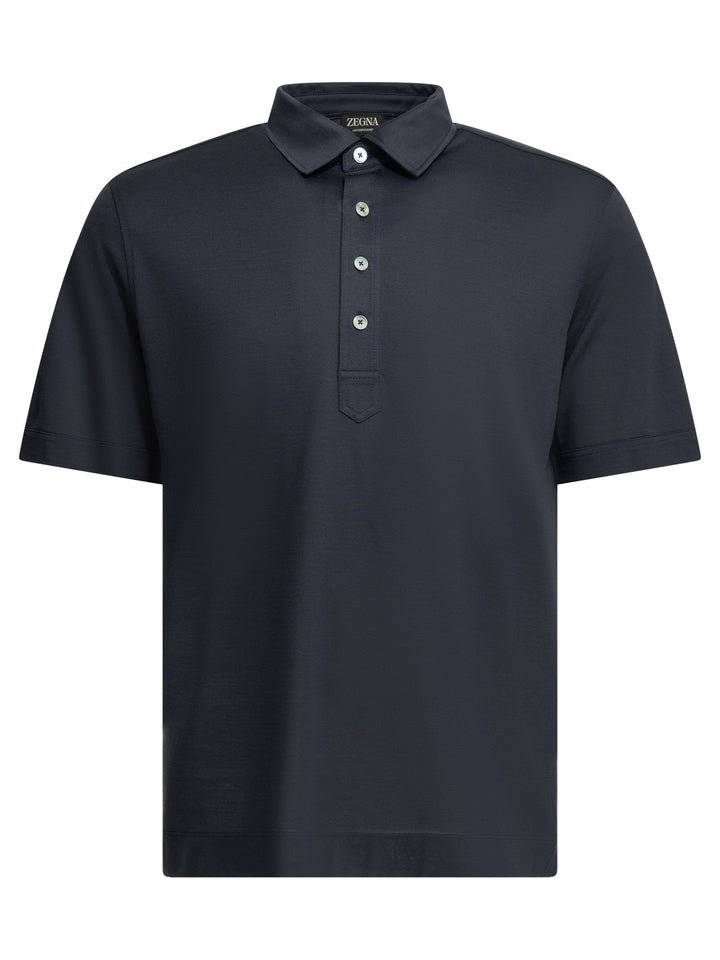Zegna Leggerissimo Polo shirts - Blue | 6bd95d028b1c4139ac7f4b02eb303ced5e8e27b2