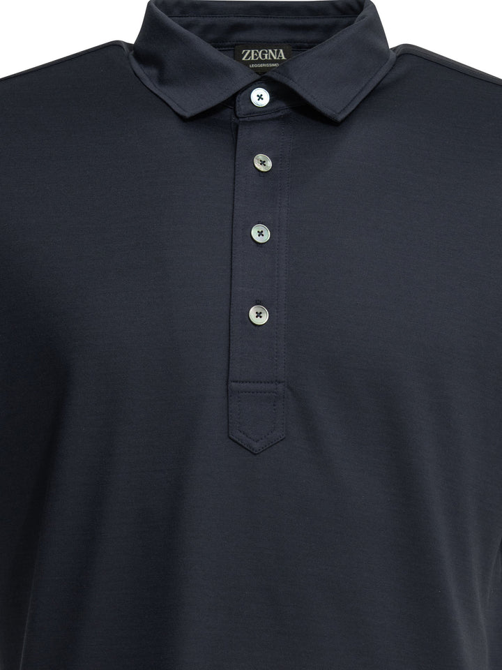 Zegna Leggerissimo Polo shirts - Blue | 02f3c3f1f5b2c3eed3616e0070686a051b04c4b1