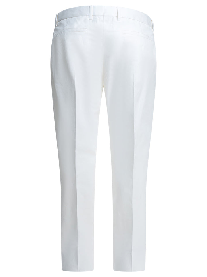 Zegna Tailored Pants Trousers - White | d89b63547bcae40d9b17428fe698eeca87192495
